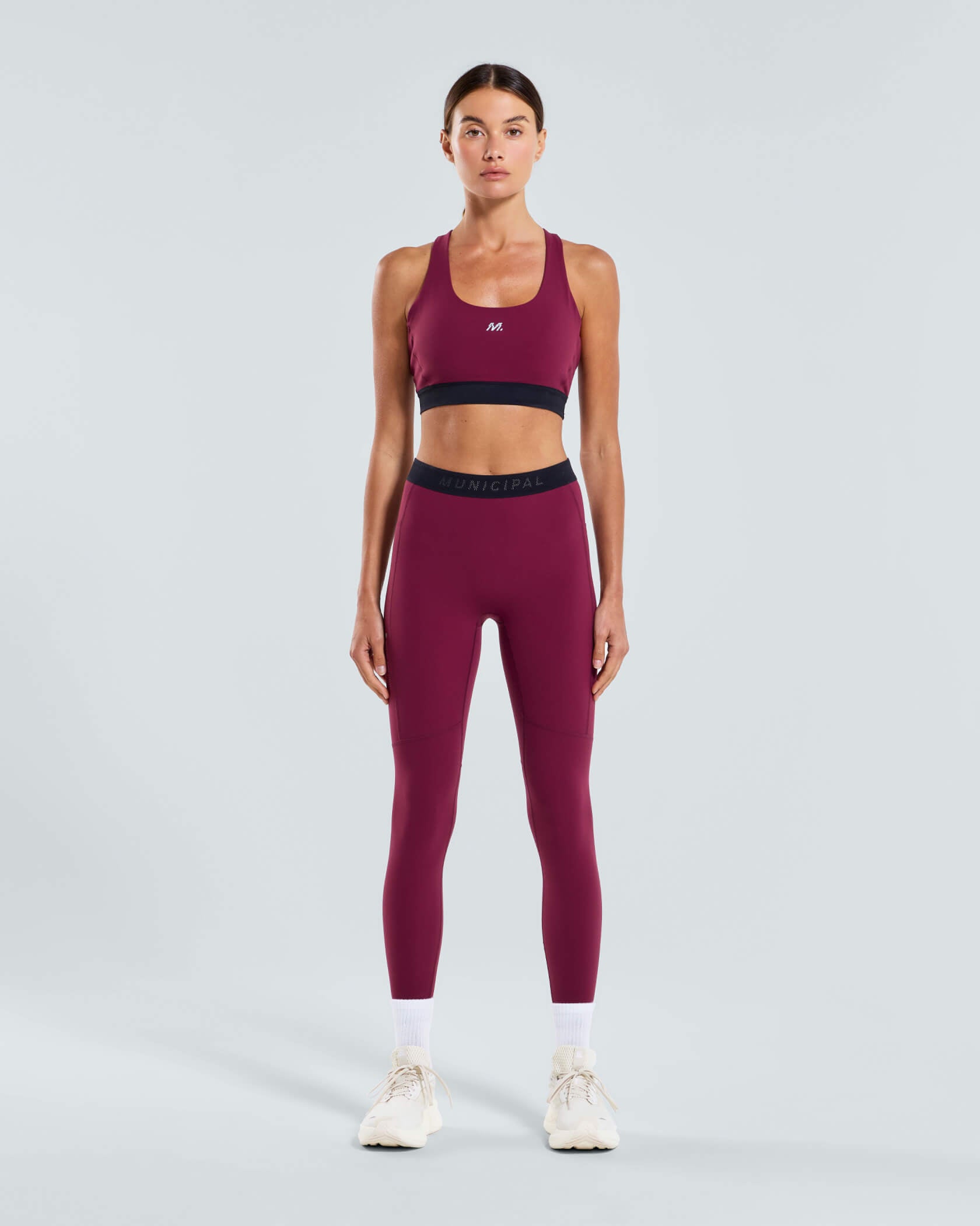 Women's Run Core Legging |Merlot| front