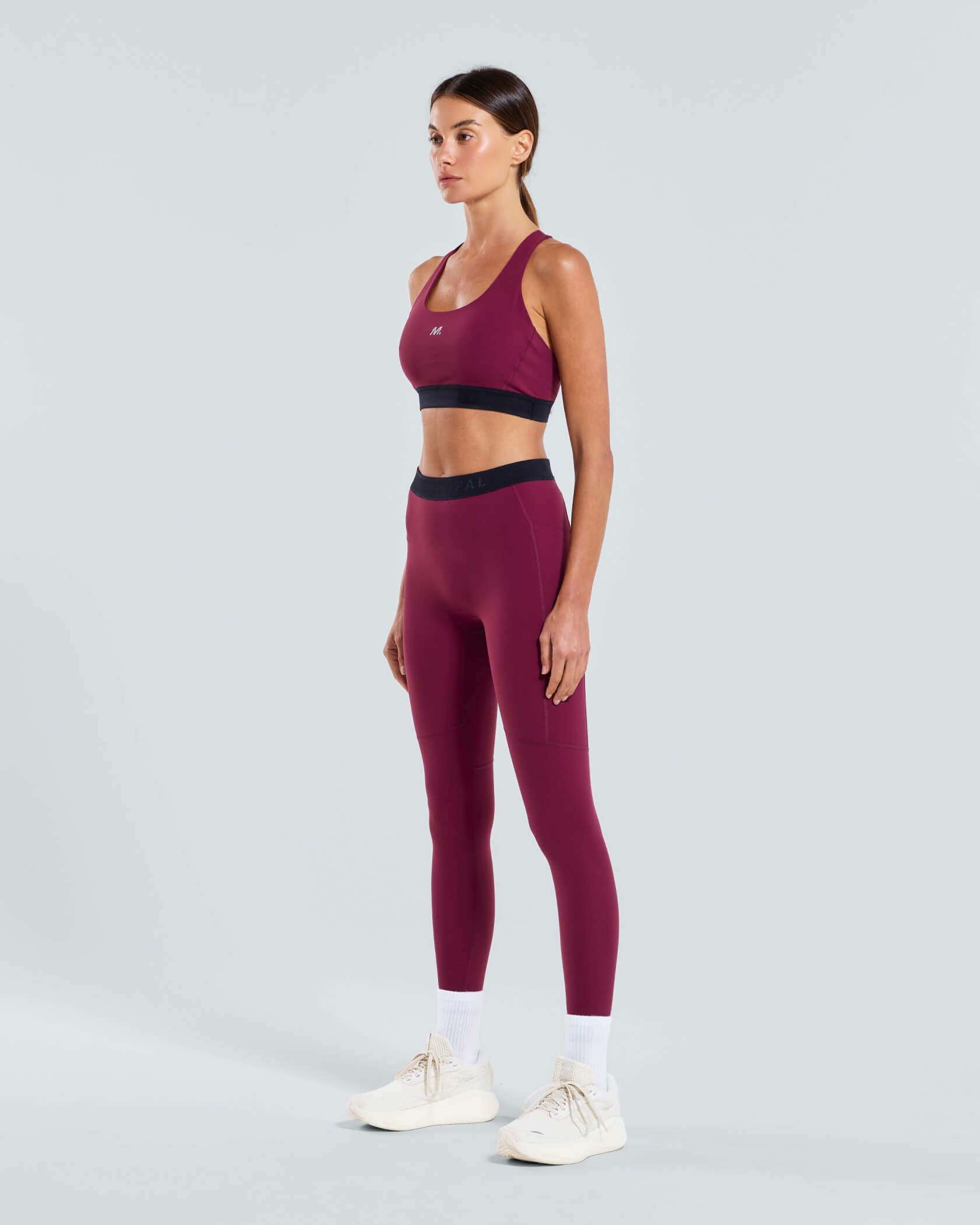 Women's Run Core Legging |Merlot| side