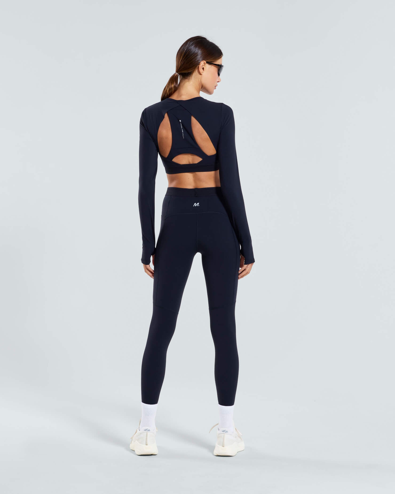 Women's Run Core LS Bra |Black| back