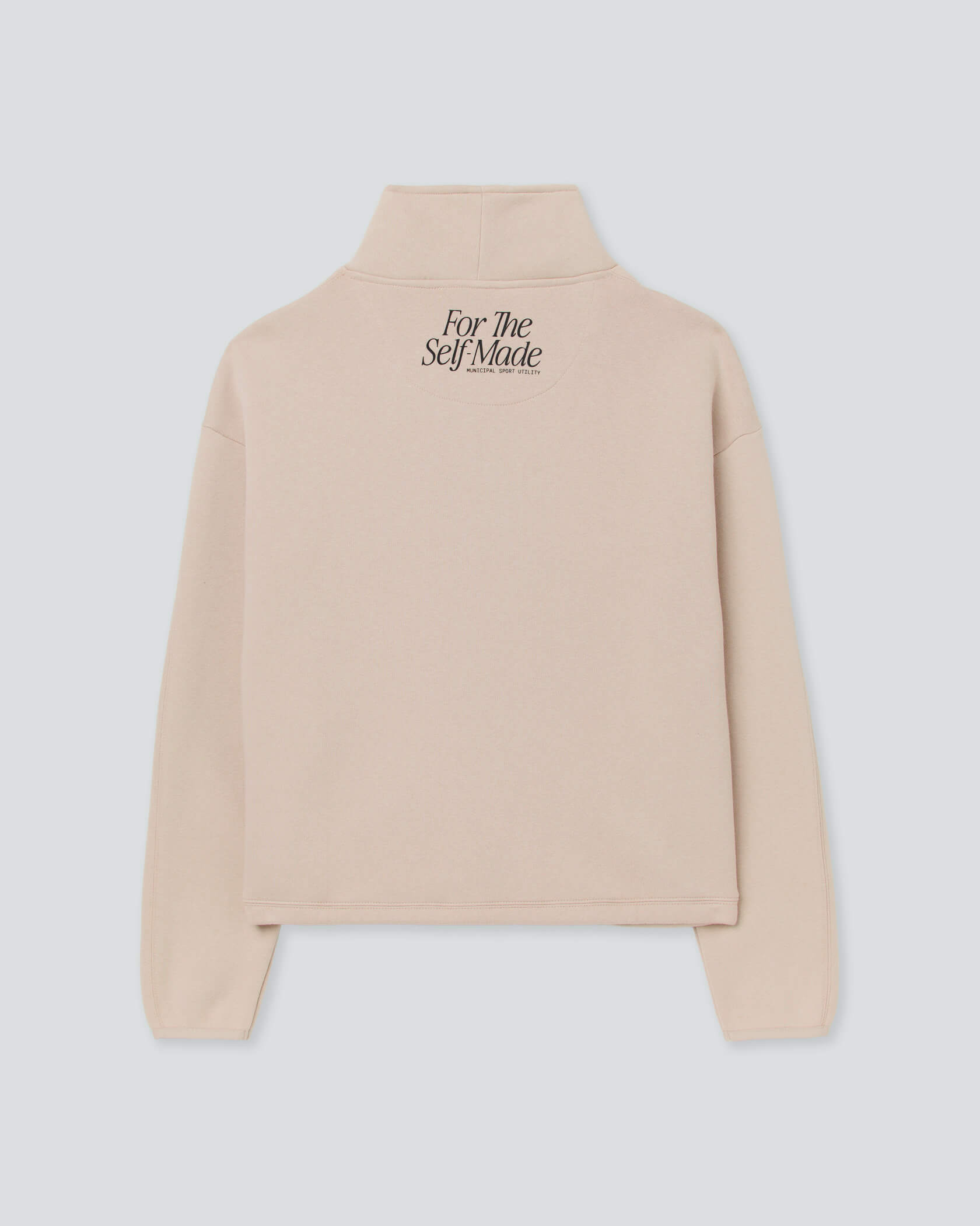 Women's Self-Made Half Zip |Silver Lining| flat