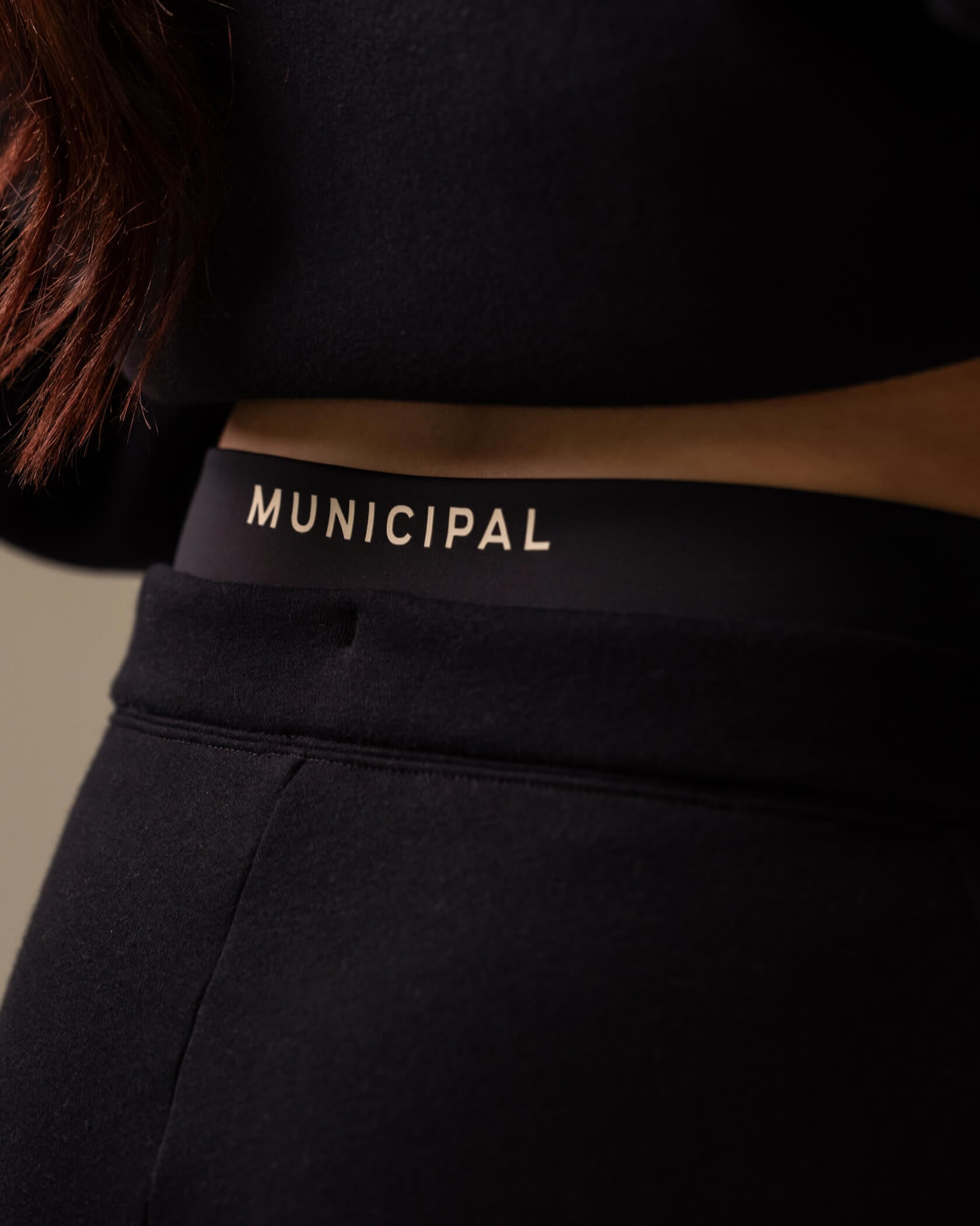 Women's Self-Made Straight Leg Sweatpants |Black| detail