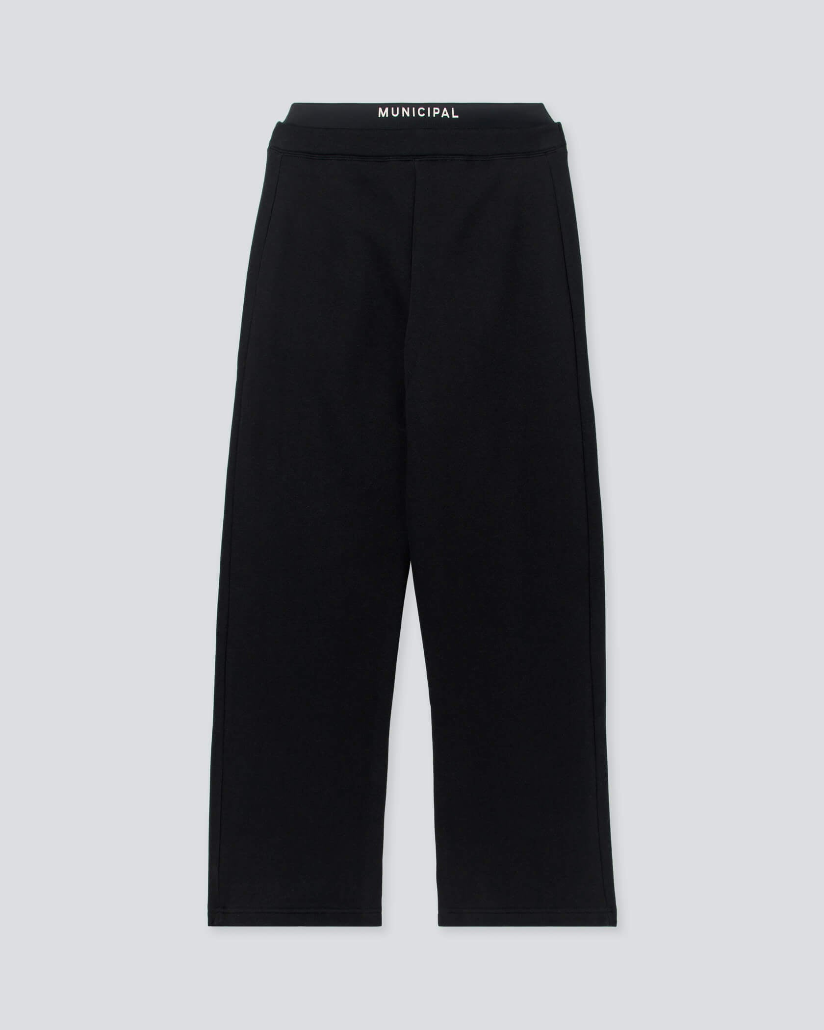 Women's Self-Made Straight Leg Sweatpants |Black| flat