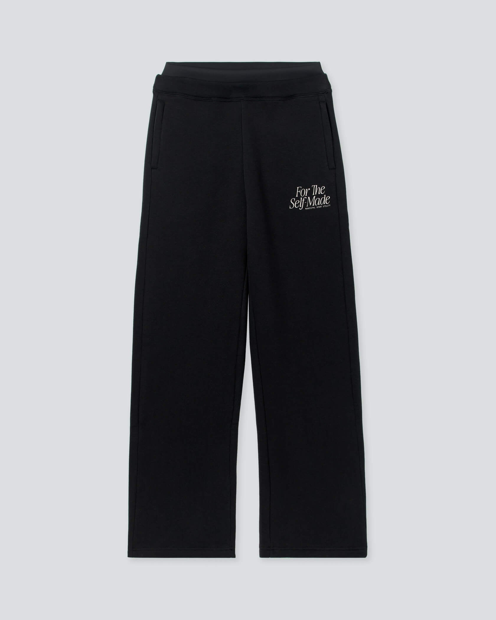 Women's Self-Made Straight Leg Sweatpants |Black| hover