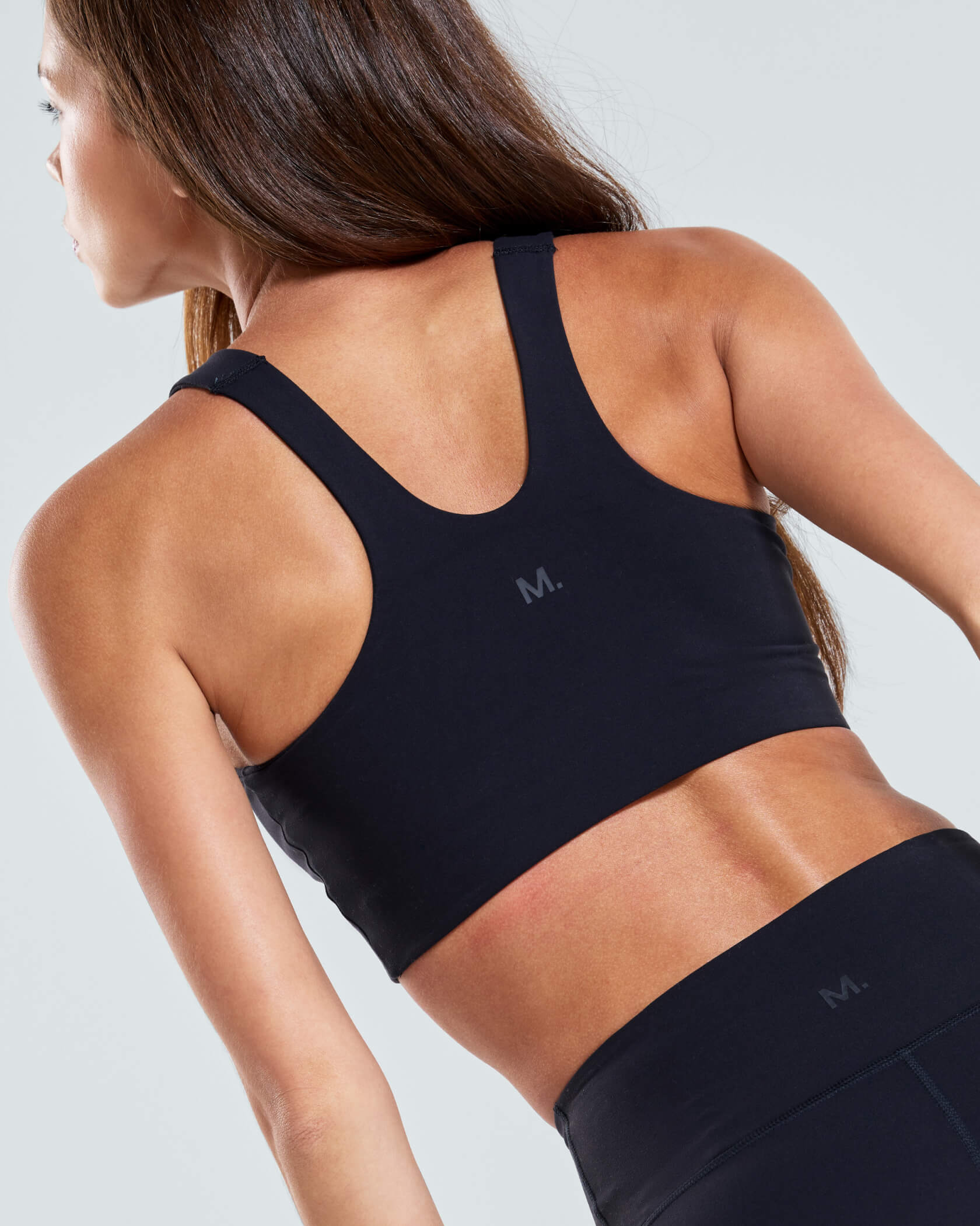 Women's Studio High Neck Bra |Black| back
