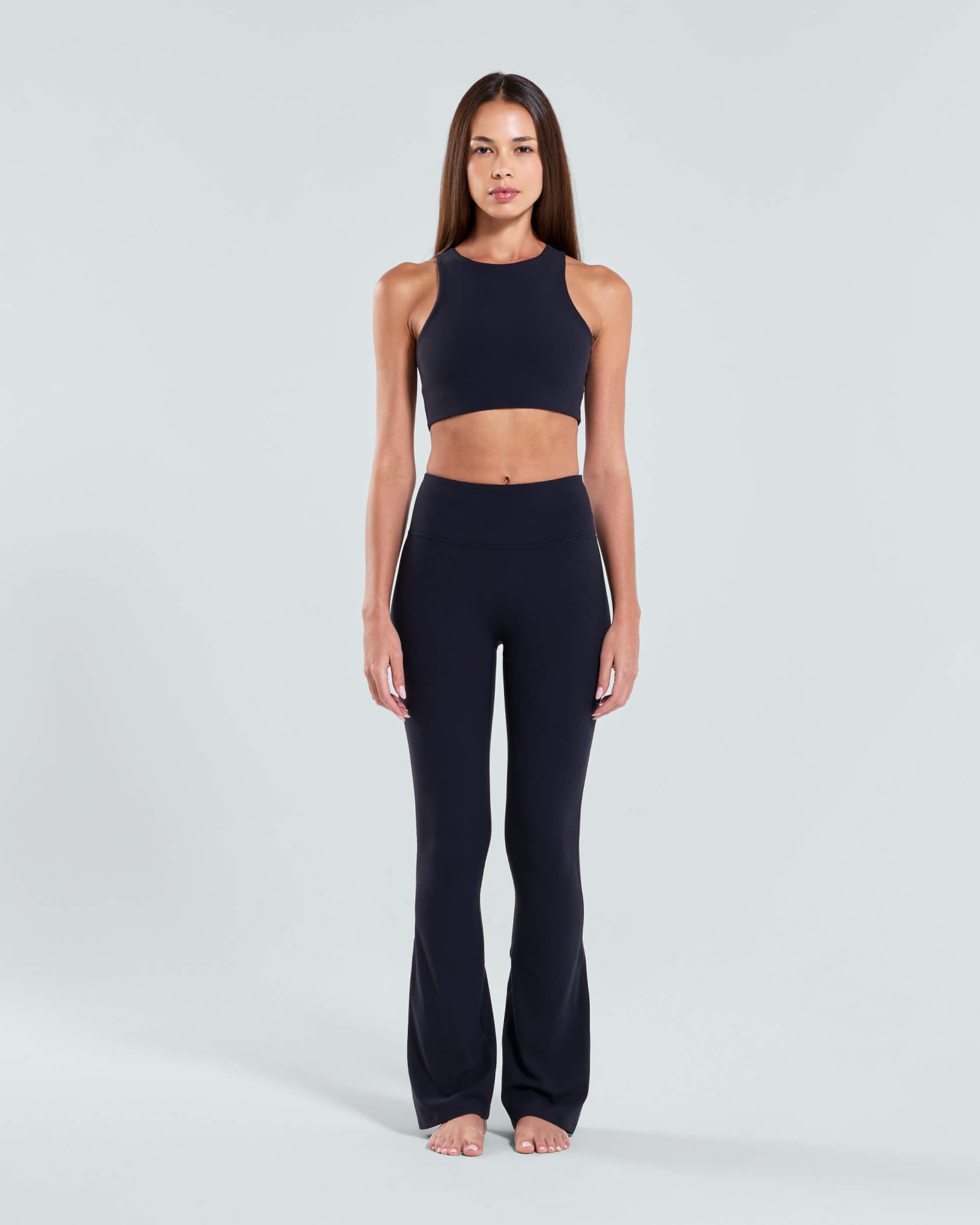 Women's Studio High Neck Bra |Black| front