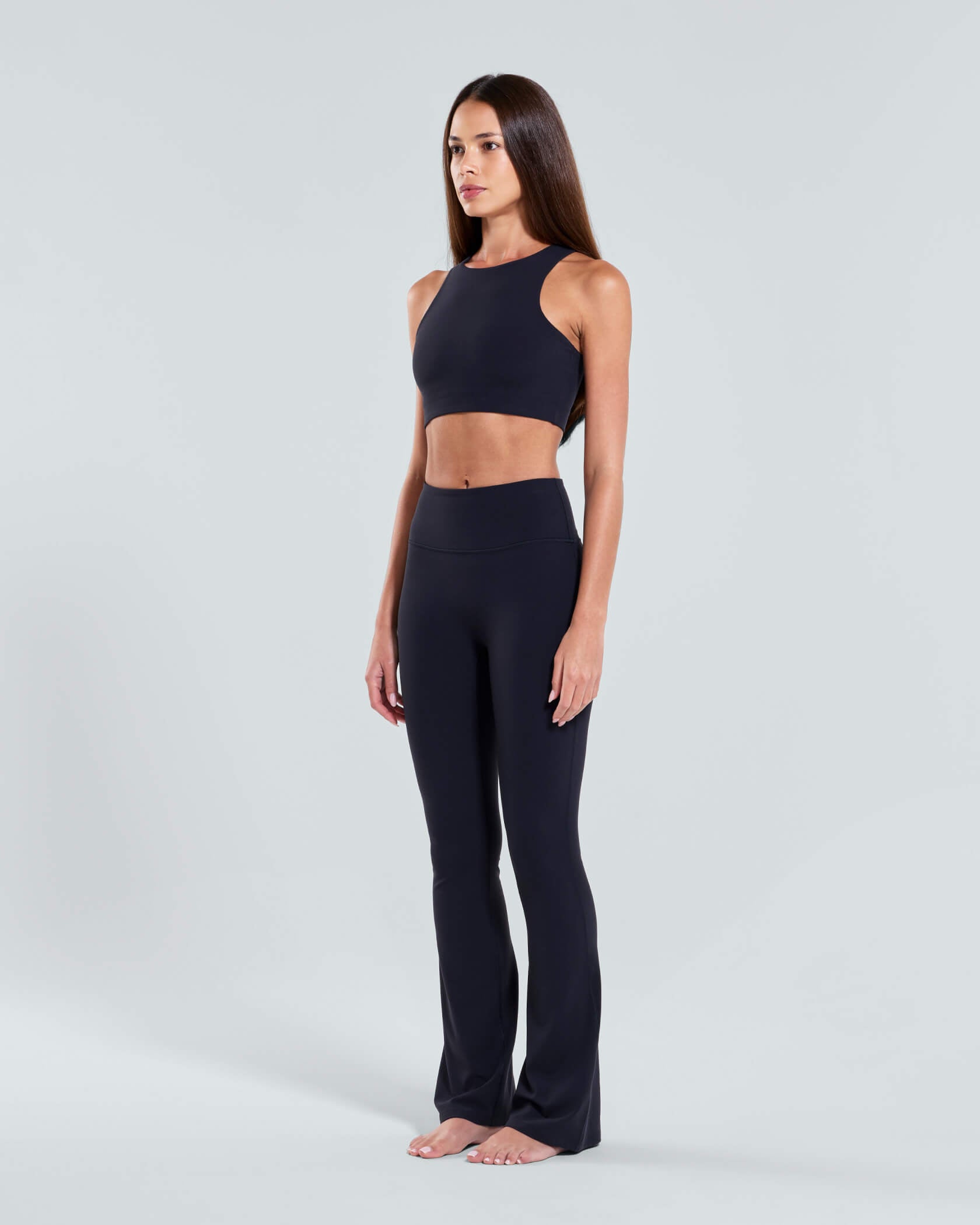 Women's Studio High Neck Bra |Black| side