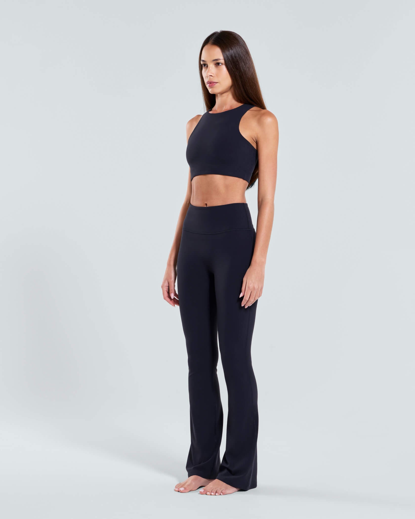 Women's Studio Wide Leg Leggings |Black| side