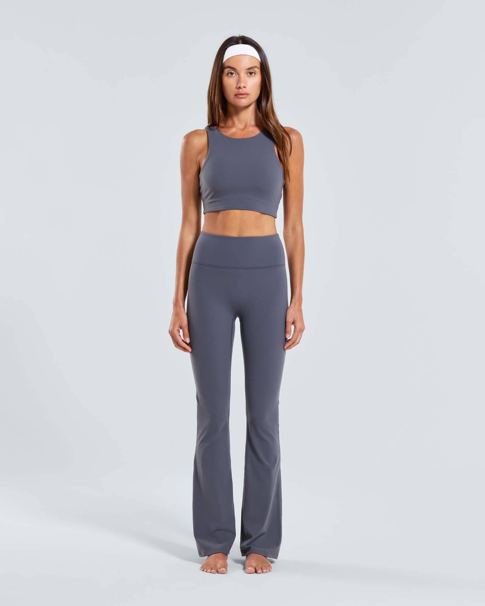 Women's Studio Wide Leg Leggings |Magnet| front