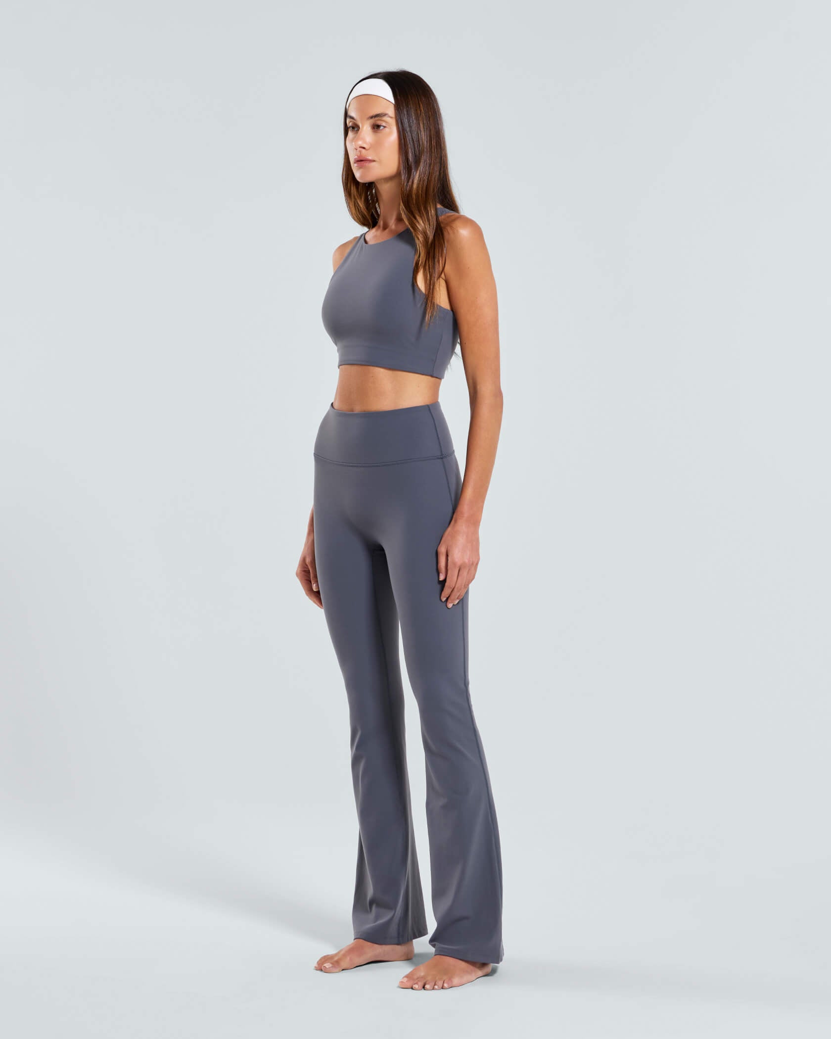 Women's Studio Wide Leg Leggings |Magnet| side