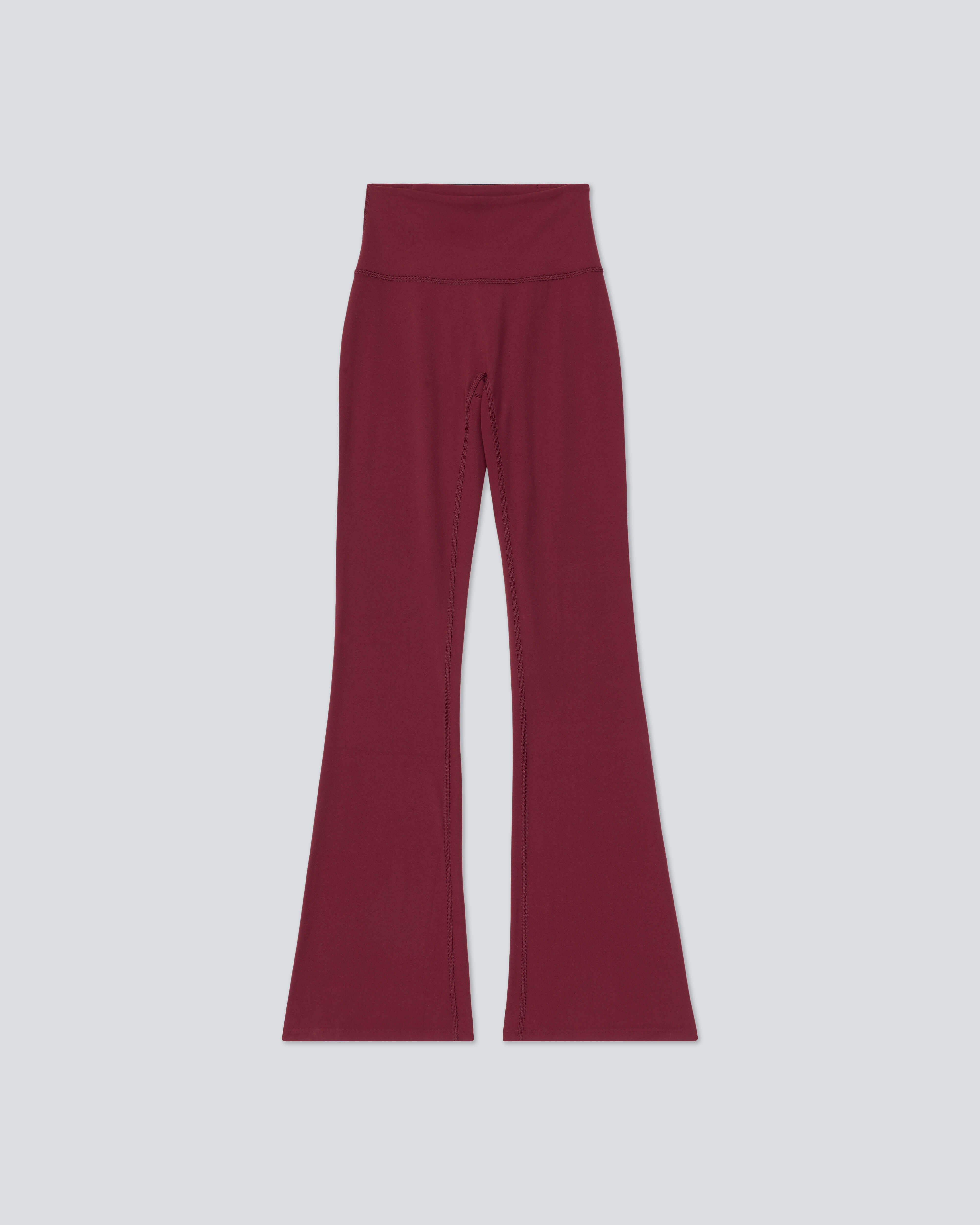 Women's Studio Wide Leg Leggings |Merlot| flat front