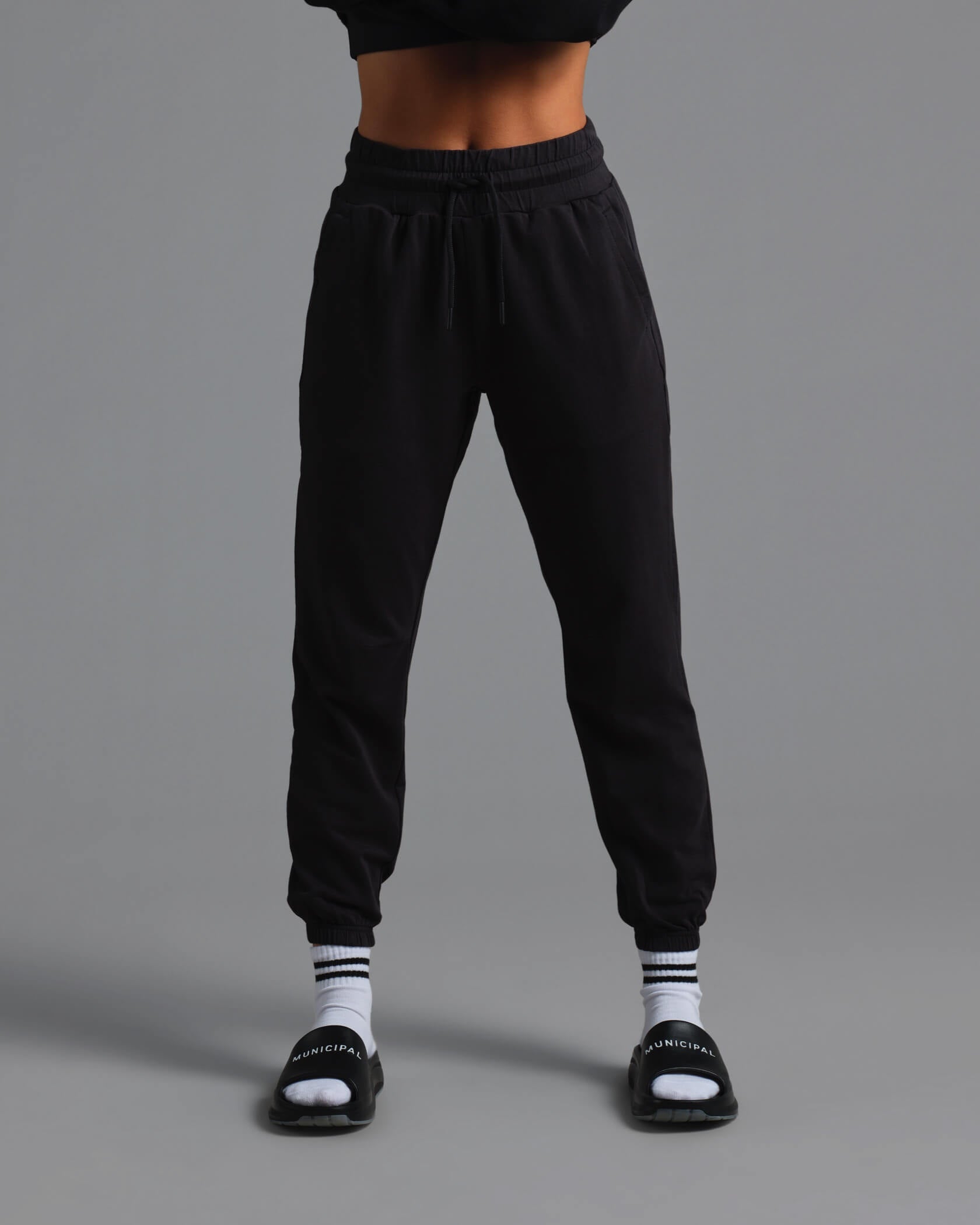 Women's SuperStretch Joggers in Black MUNICIPAL